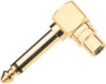 6.35mm Mono Plug - RCA Socket 90