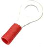 3.0mm (6BA) Ring Crimp - Red Insulated