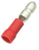 3.9mm Male Bullet Crimp - Red Insulated