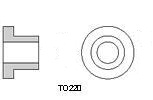 T0220/T03P Plastic Mounting Bush