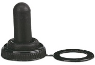 Rubber boot for toggle switches