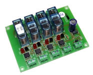 Opto-Coupled 24v Interface with four SPDT Relays