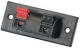 Single Pair Spring Loaded Speaker Terminals