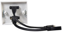 Multimedia Wallplate with 8K HDMI and USB4 Type-C Sockets