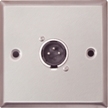 Male XLR Wall Plate