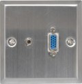 VGA and 3.5mm Socket Wall Plate