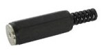 Plastic 2.5mm Mono Jack Line Socket