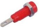4mm Chassis Socket 10A 125Vac - Red