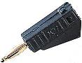 2mm Stackable Bunch Pin Plug, Solder - Black