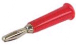 4mm Bunch Pin Plug, Solder - Red