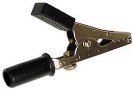 Crocodile Clip, screw terminal - Black