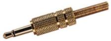3.5mm Mono Gold-plated Jack Plug