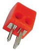 2 Pin DIN 90 Plug Red - Screw Terminals