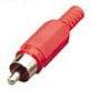 Red Plastic Phono Plug