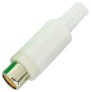 White Plastic Phono Line Socket