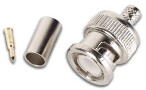 BNC 75R Line plug - Crimp (7mm)