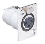 3 Way XLR Chassis Socket