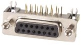 15 Way D Socket (Female) - PCB 90