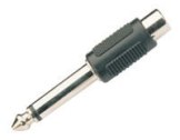 6.35mm Mono Plug - Phono Socket Adaptor