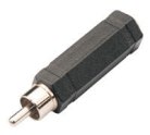 Phono Plug - 6.35mm Mono Socket Adaptor