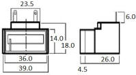 VU Meter Dimensions