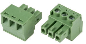 3 Way Pluggable Terminal Block Socket with Screws