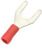 3.0mm (6BA) Fork Crimp - Red Insulated