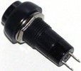 Round Momentary Push Switch - Black