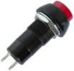 Round Latching Push Switch - Red