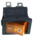 Rocker Switch, Amber Neon