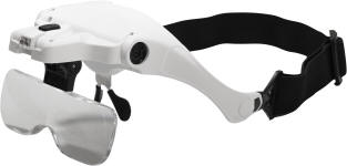 LED Magnifier Glasses with 5 Lenses (x1 to x3.5)