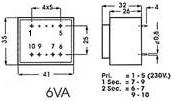 Line Drawing of Transformer Connections