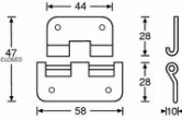 Line Drawing Lift Off Hinge