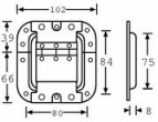 Line Drawing Strut Hinge