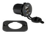 Twin USB Panel Mount 5V 2.1A outlet
