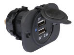 Twin USB Panel Mount 5V 2.1A outlet