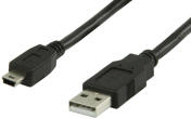 USB 2.0  A male to "Mini 5-Pin" lead