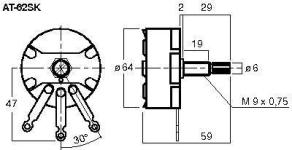 AT-62SK Dimensions