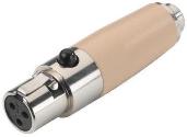 2.5mm Jack Socket - 3-Pole Mini XLR Socket