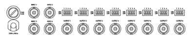 TVDA-408 Video Distributor (Rear)