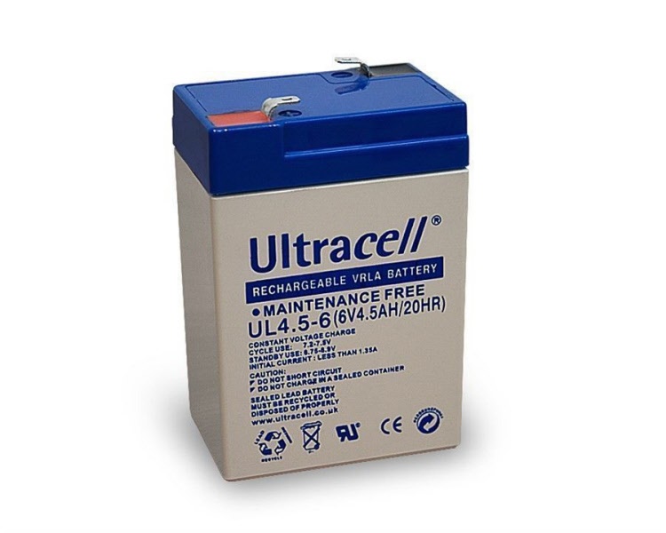 6V 4.5Ah Sealed Lead Acid Battery | 010-608