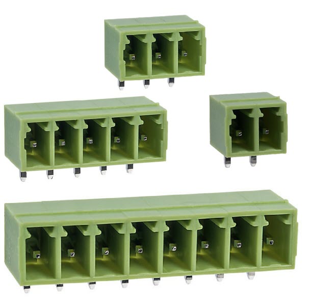 7A PCB Terminals Block, Right Angled