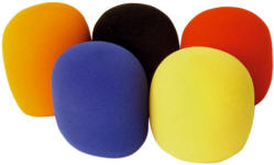 Set of 5 Coloured Windshields for Microphones