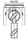 Line Drawing Tilting Mounting Plate