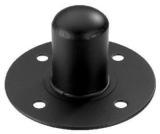 Low Profile Matt Black Steel Top Hat