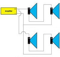 Series Parallel of low impedance speakers