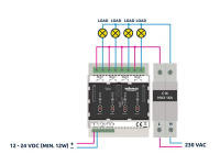 Velleman VM208 WLAN DIN Rail Relay Module